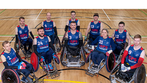 GB wheelchair rugby team