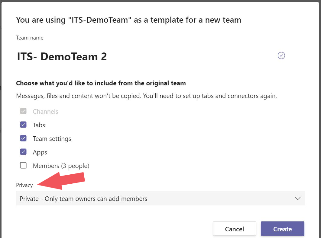 Image showing how to rename your team