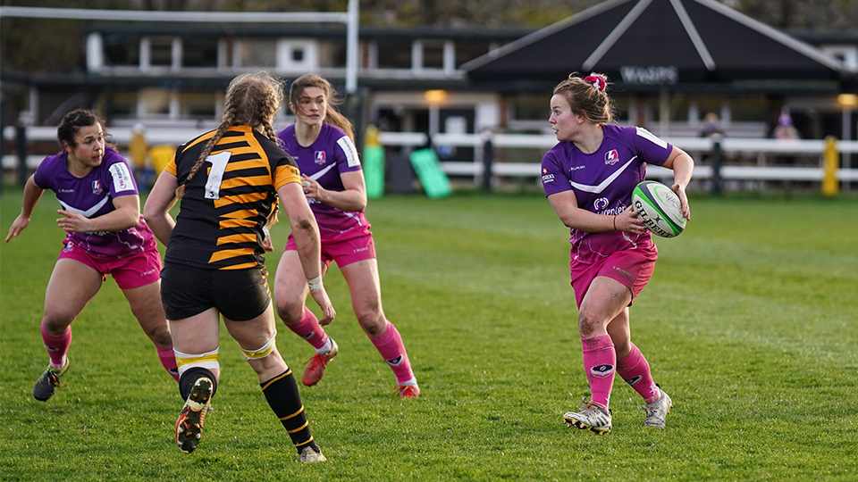 women's rugby players on the pitch