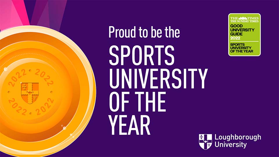 Proud to be the Sports University of the Year 2021