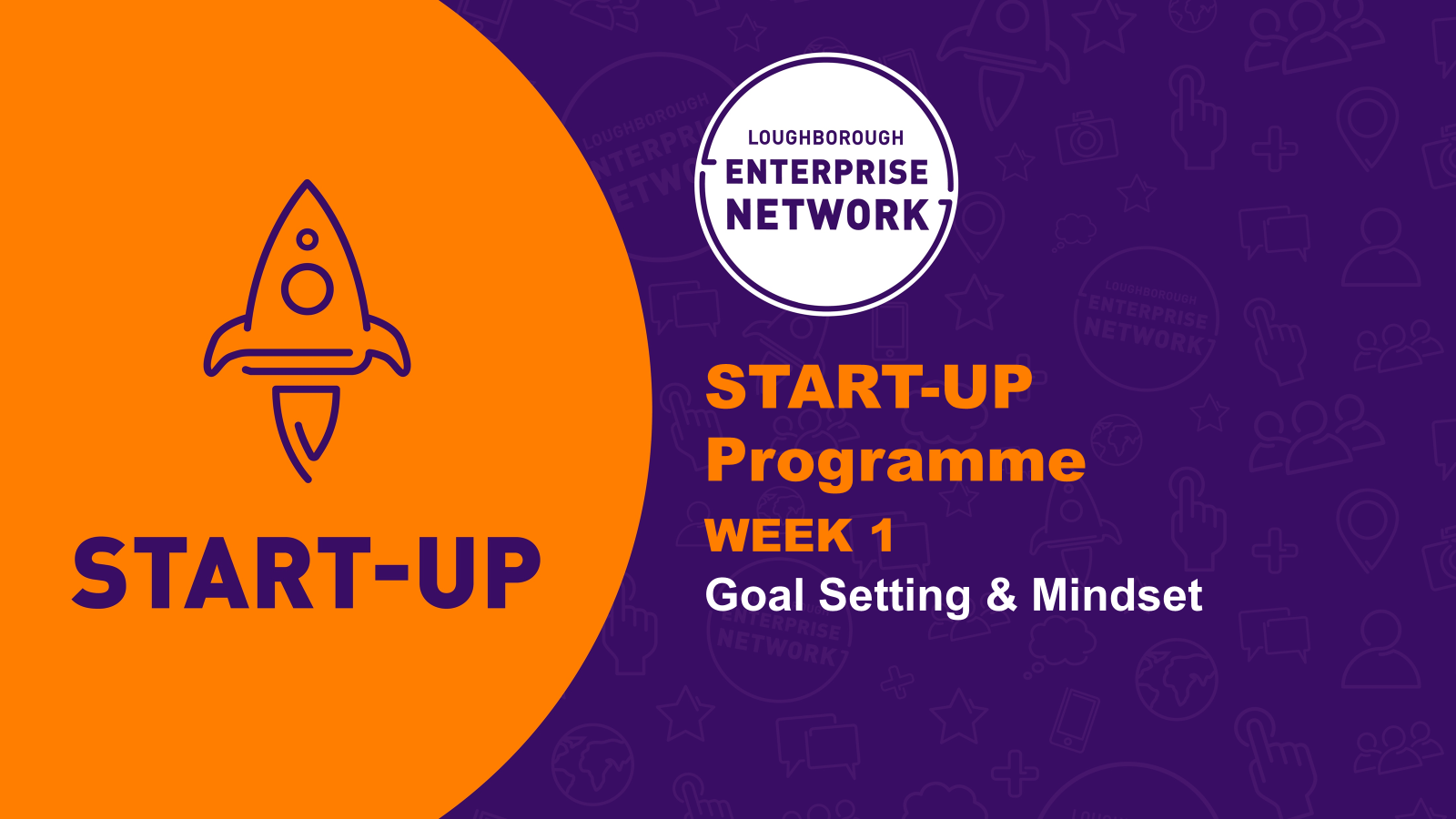 purple rocket - week 1 of start-up programme
