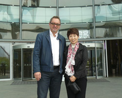 John Atkin with the Director of Jinji Lake Museum