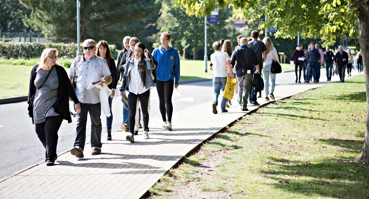 Campus during Open Day