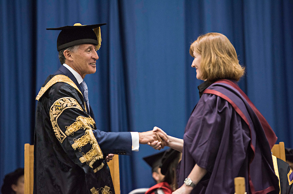 Lord Coe Confers a degree