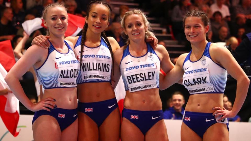 Loughborough alumnae Amy Allcock and Meghan Beesley win bronze at the World Indoor Athletics Championships