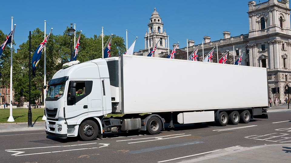 A HGV in London.
