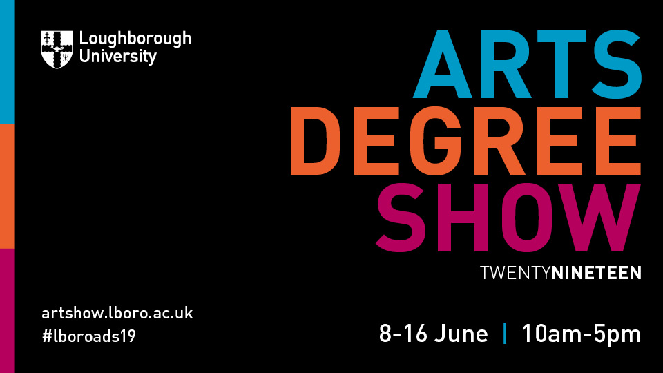 graphic used for 2019 Arts Degree Show 
