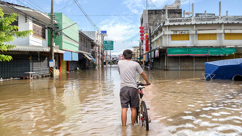 Flooding in Asia. 