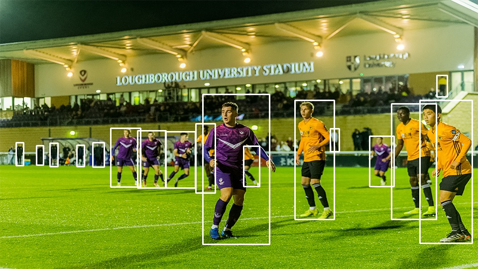 Ben Lumely photography. Image shows position of players on the pitch 