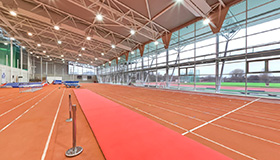 High performance athletics centre running track