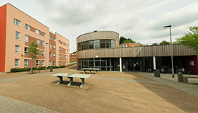 Elvyn Richards accommodation courtyard