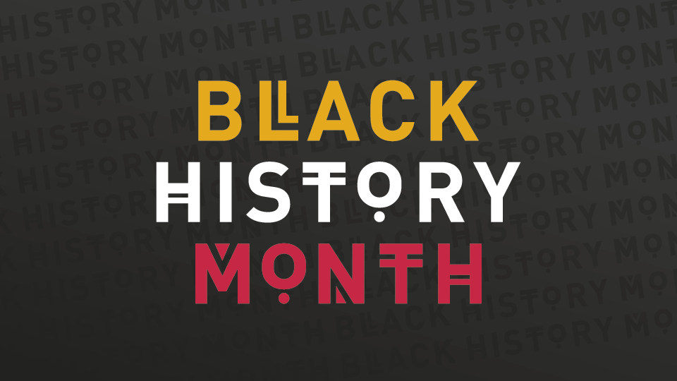 Poster promoting Black History Month