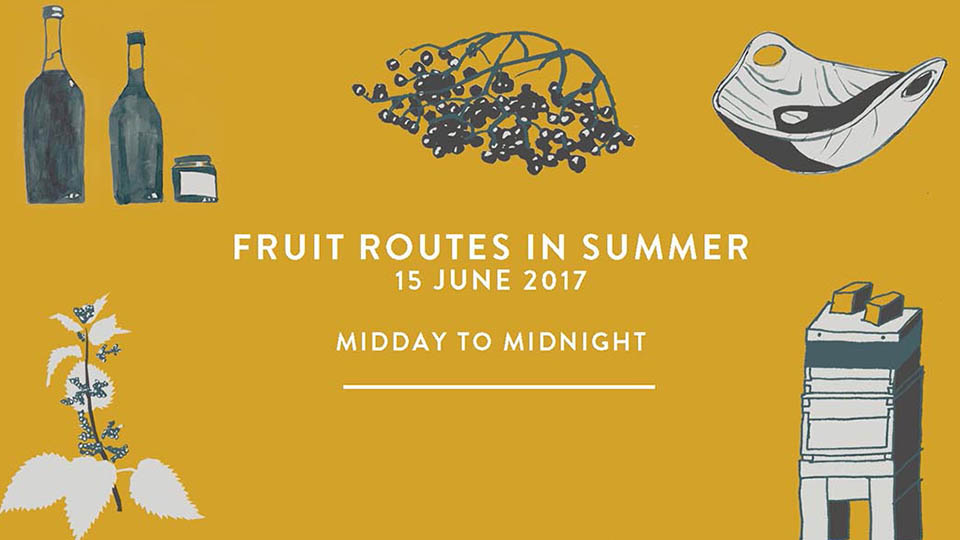 Advertisement for fruit routes summer 207 event