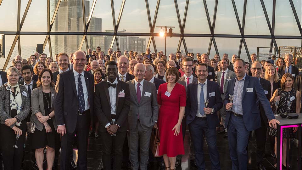 Guests at the Vice Chancellors reception in London