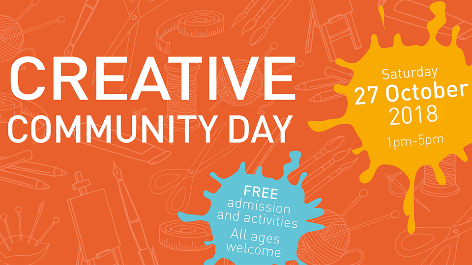 poster to promote the Creative Community Day event