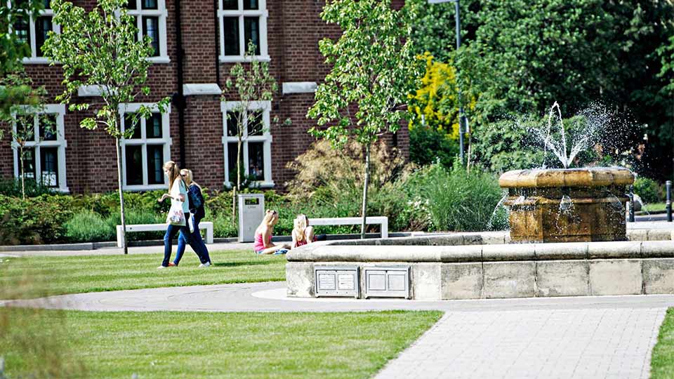 Pictured are students on the Loughborough campus. 