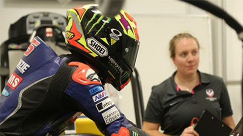 Jake Dixon, Tarran Mackenzie, and Taylor Mackenzie were the latest motorcycle racers making the most of Loughborough’s state-of-the-art facilities, spending two days testing at the University’s Performance Centre. 