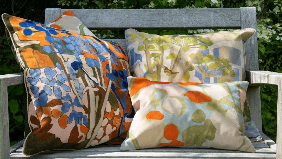 A Garden of One's Own cushions