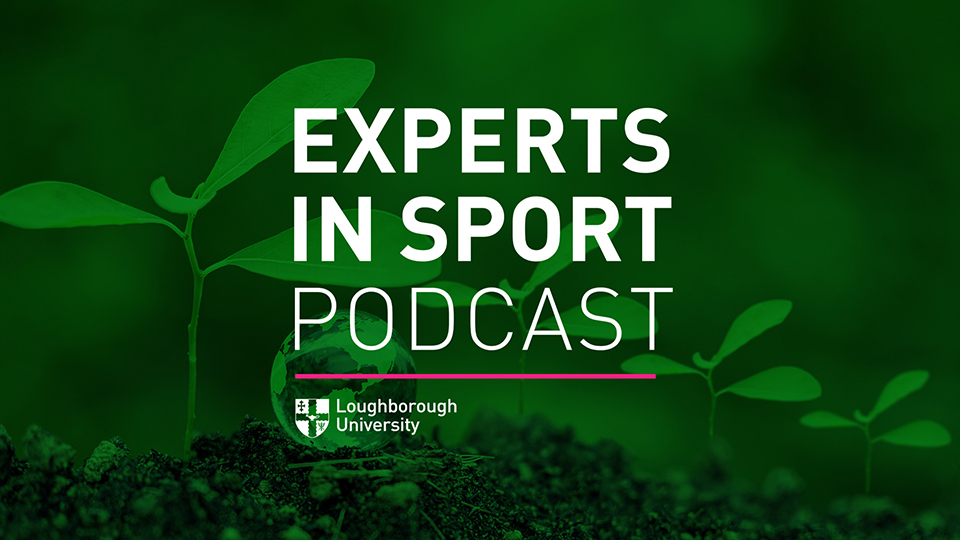 'Experts in Sport' logo overlaid on an image of a plant