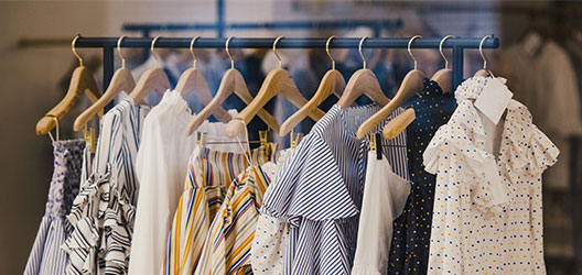 image of clothes on hangers