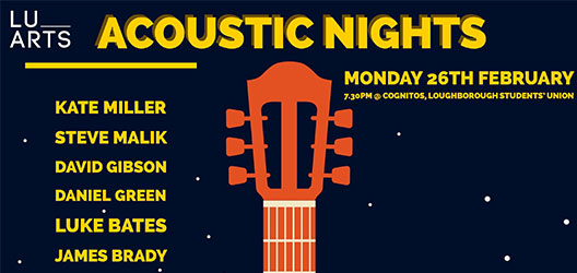 poster for Acoustic Nights event 