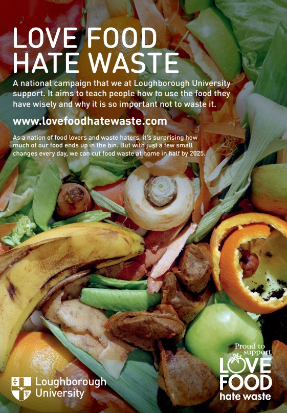 Pictured is the Sustainability Food Waste poster. 