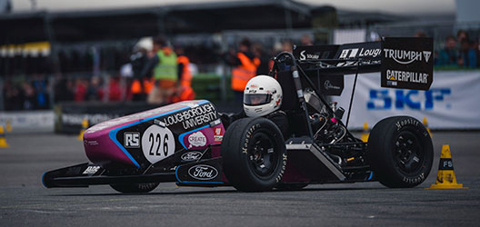 photo of last year's racing car for Formula Student competition 