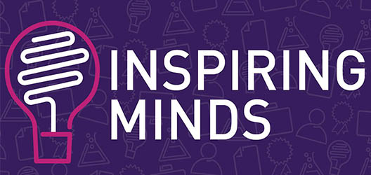 Inspiring Minds banner with lightbulb icon