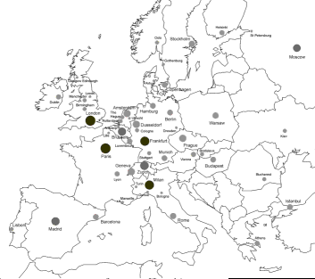 The Spatial Order of European Cities