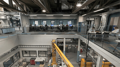 polymer processing mezzanine view two