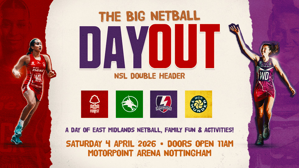 infographic promoting the big netball day out