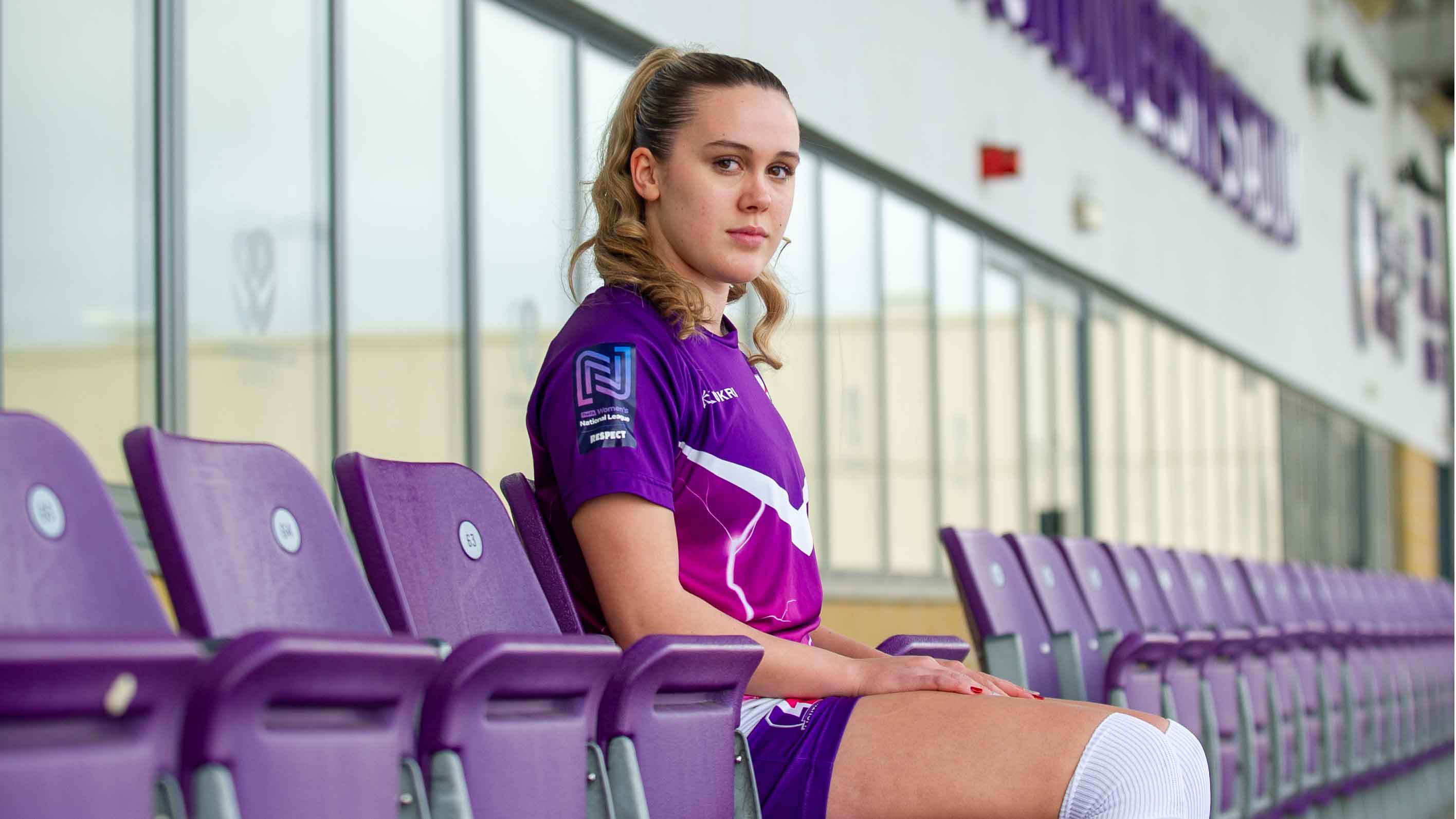 Denver Thompson sat in the stands at the loughborough university stadium