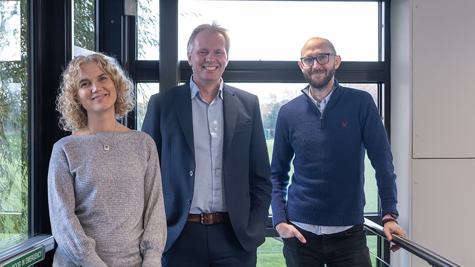 Dr Kate Broadhurst, Prof Tom Jackson and Prof Ian Hodgkinson