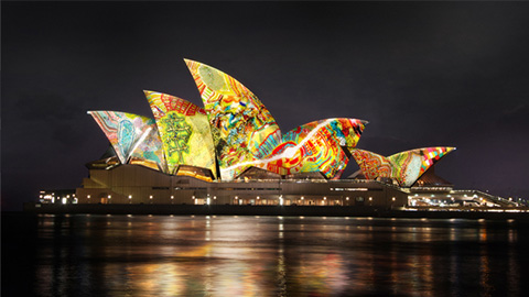 the lighting of the sails, alumna project lights up sydney opera house
