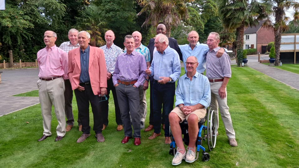 Left to right: Tim Chandler, Rich McTaggart, Charlie Tisdall, Rob Bell, Owen Roberts, Bill Kelly, Paul Sorensen, Phil Walker, Mark Tidey, Fran Morrall, Roger Taylor 