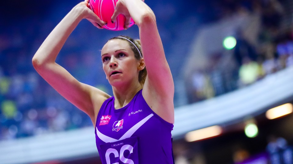 Jo Harten in action for Loughborough Lightning. Photo: Ben Lumley Photography