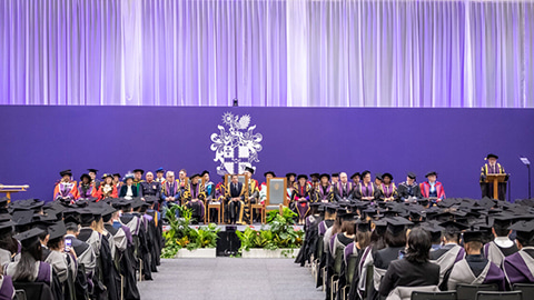 A graduation ceremony at Loughborough University