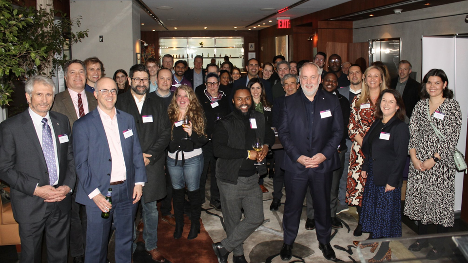 A group photograph taken at the event in New York