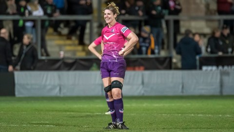 Sarah Hunter in Loughborough Lightning rugby kit