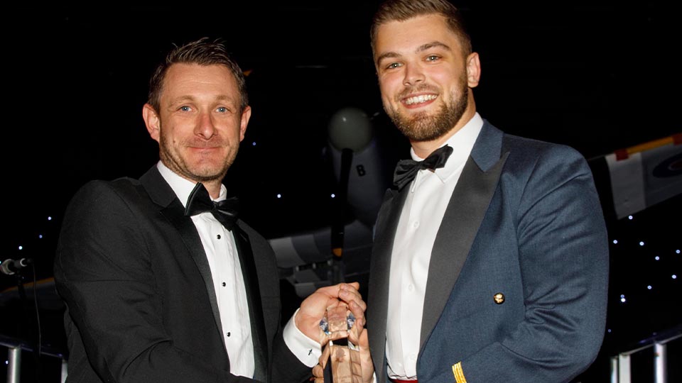 Ryan Connor receives RAF Brize Norton Award