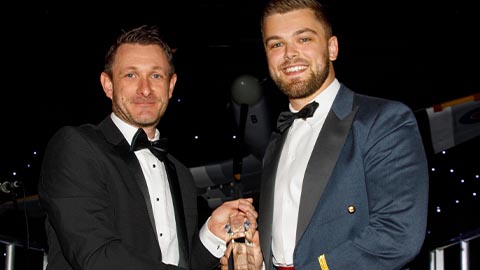 Ryan Connor receives RAF Brize Norton Award