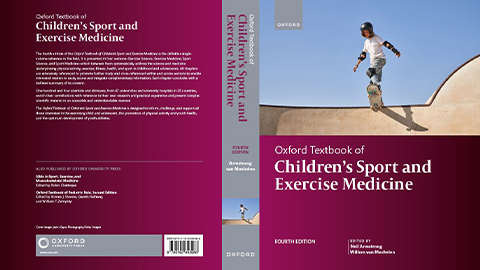 Book cover with text reading: Oxford textbook of Children's sport and exercise medicine