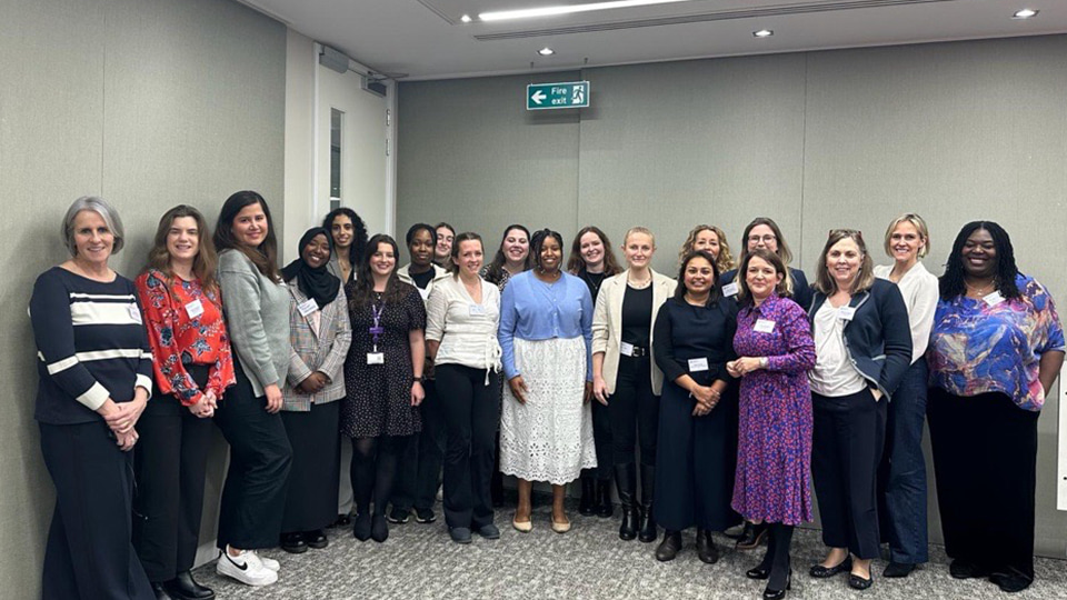 A group of women standing together