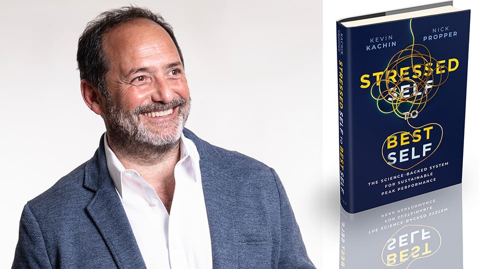 A montage of two images: Nick Propper smiling, and the front cover of the book