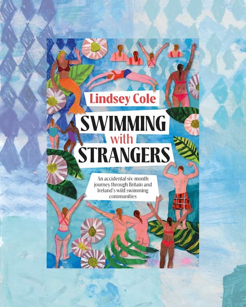 The front cover of Lindsey Cole's book, Swimming with Strangers