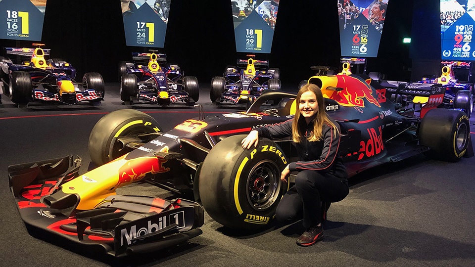Aimee Gibbard Mechanical Engineering student on placement with Red Bull Racing