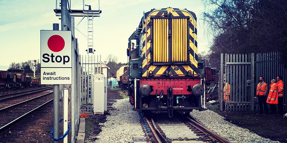 Train on track