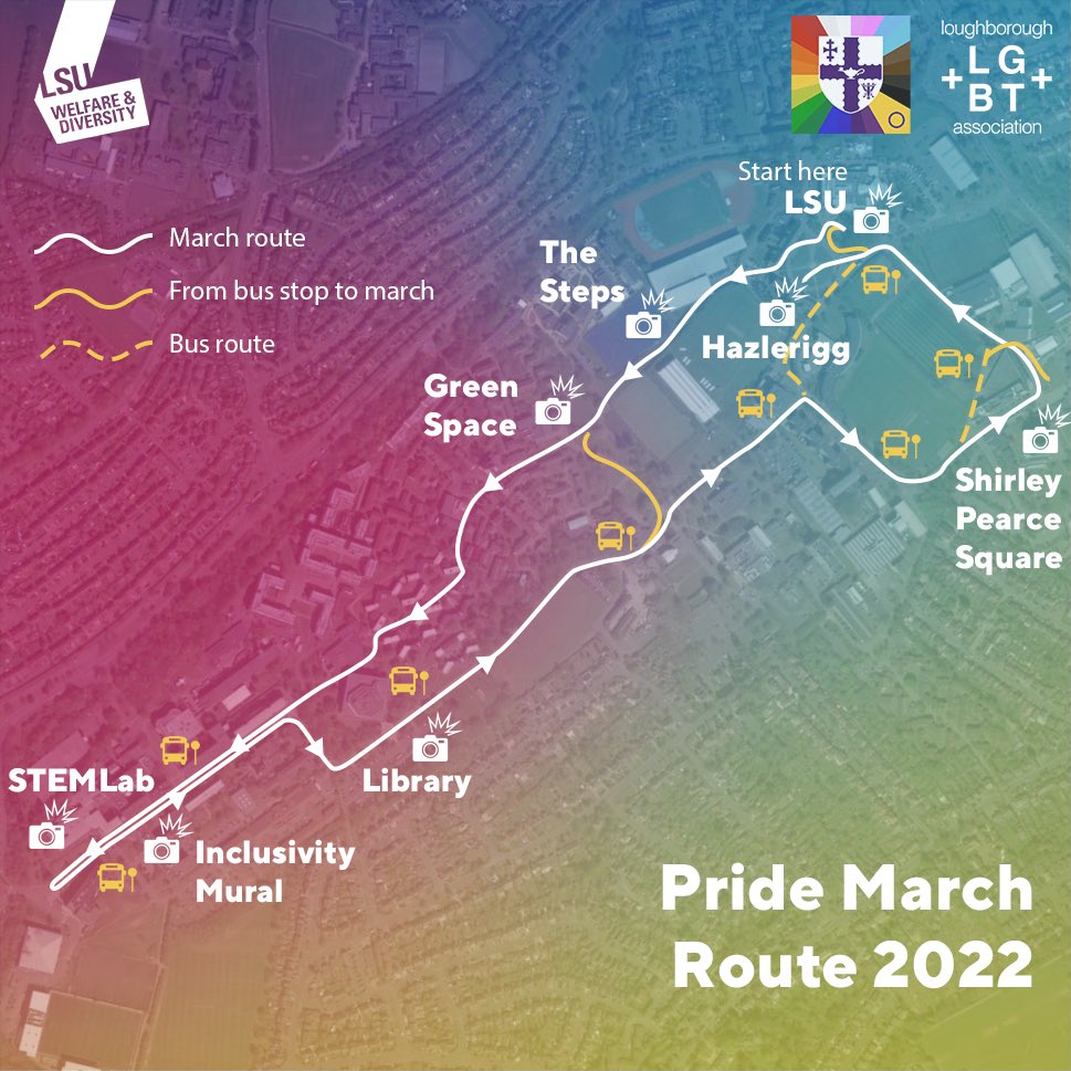 Pride March map 2022
