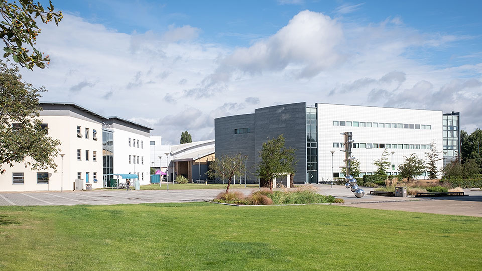 An open space on campus