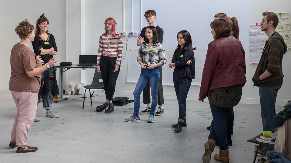 Students during Radar workshop